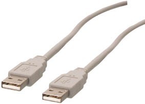 [100168] USB-kabel, standard, A til A, 5 meter