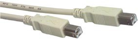[100172] USB-kabel, standard, B til B, 3 meter