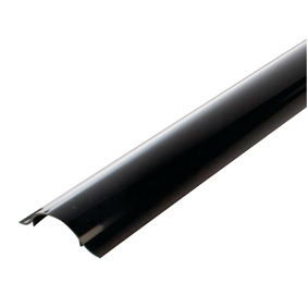 [100183] Kabelskjuler, blank sort, 100cm