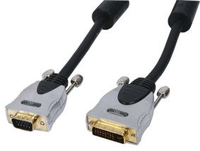 [100255] HQ, DVI - VGA kabel, 5 meter