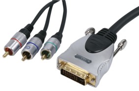 [100263] HQ DVI - Component kabel, 1,5 meter