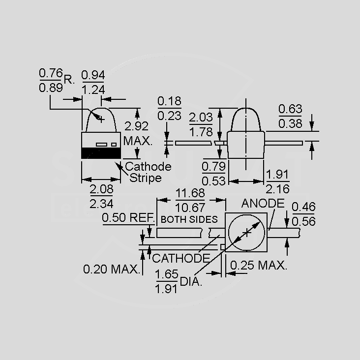 [107776] IR-LED Water-clear 24&deg; Straight Leads