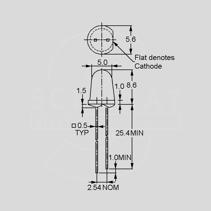 [107777] IR-LED Water-clear 16° 5mm 20mA