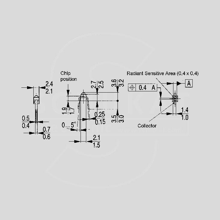 [107778] IR-LED Water-clear 30&deg; 2,4mm