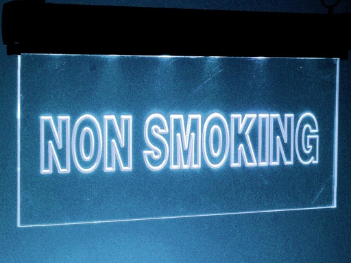 [123755] Lysskilt LED, "NON SMOKING"