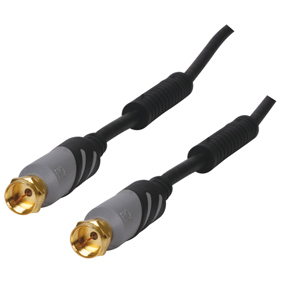 [123901] HQ F-kabel, Sort, han/han, 15m