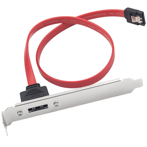 [124052] Slot bracket, SATA 1xSATA L to eSATA I