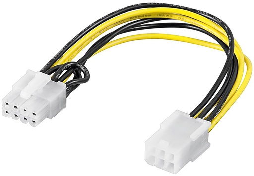 [124067] PC grafikkort adapterkabel PCI-E/PCI Express 6 > 8 ben