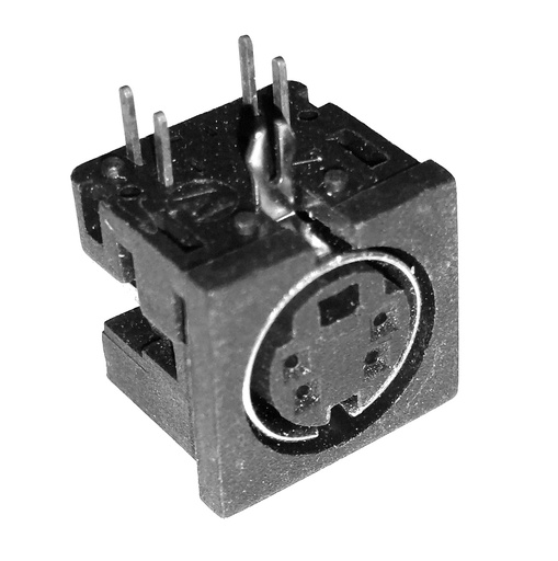 [124108] Mini-DIN-Socket 4-Pole, uskærmet