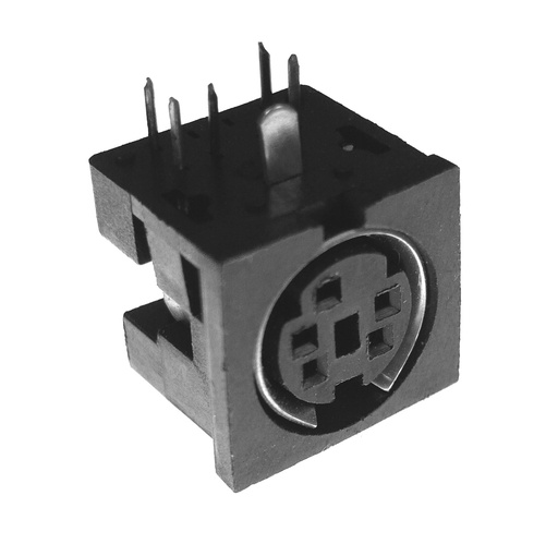 [124109] Mini-DIN-Socket 5-Pole, uskærmet