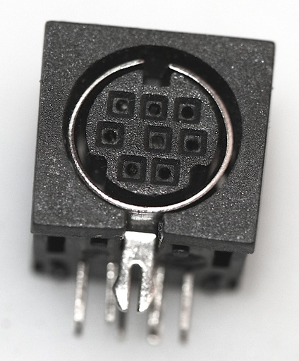 [124111] Mini-DIN-Socket 8-Pole, uskærmet