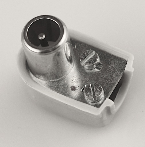 [124164] Coax HAN vinkel Ø=13mm. Gammel type