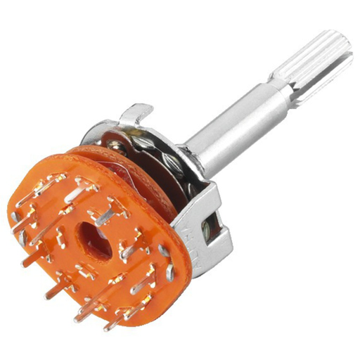 [124314] Drejeomskifter 2 x 6 stillinger