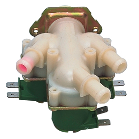 [124640] Magnetventil, trippel 12mm, 180 grader, 230VAC