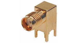 [124777] SMA Female PCB mount right angle gold plated