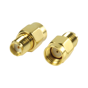 [124778] SMA Han Omvendt polaritet | SMA Hun | Guldplateret | 50 Ohm | Lige | Kobber | Guld | 2 stk