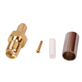 [124779] SMA female crimp plug gold plated/RG 174