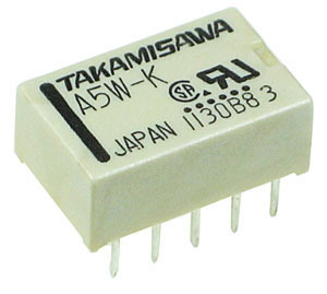 [124904] Relæ, 2 skifte, 5V 0,5A 178ohm