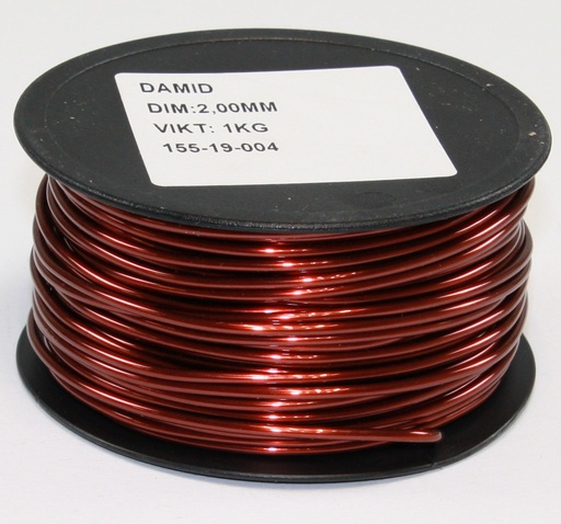 [125470] Kobbertråd, lakeret, 2,00mm, 1000g.