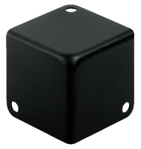 [126006] Metalhjørne 41x41x41mm. SORT