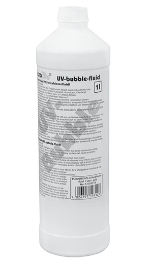 [126068] Sæbeboblevæske, UV-Aktiv, 1 L, gul