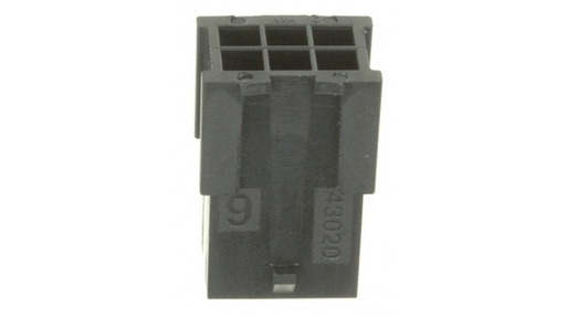 [126364] 3.0mm,MicroFit,plug,2row,freehang,6w