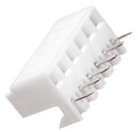 [137153] Lige Printkortfatning med 1 Række, 2.54mm Afstand, 6-Polet, 2,5A 250 V