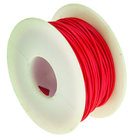 [137307] Alpha Wire Lakisoleret kobbertr&aring;d, 0,35mm&sup2; CSA, ledertr&aring;de: 7/0,25 mm, R&oslash;d, TFE, 600 V, 3 A, 30m, TFE Teflon isolering