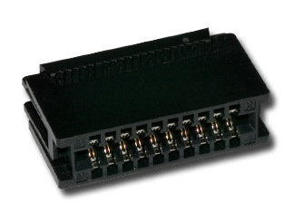 [137363] Kantconnector 2x10-pol RM2,54 Fladkabel