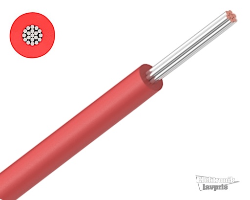 [137425] Silikonekabel, 2.50 mm², fortinnet, SIAF, rød