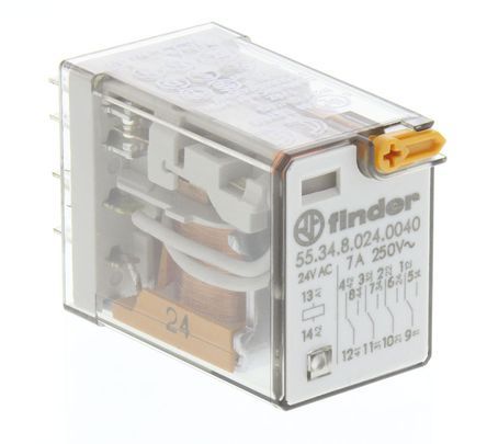 [137616] Ind. Relay 4PDT 7A 24VAC 190R F5534-24AC