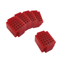 [137663] Micro-breadboard, 25 kontakter, RØD, 5 stk.