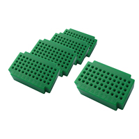 [137666] Micro-breadboard, 55 kontakter, GRØN, 5 stk.