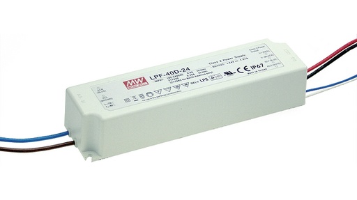 [137676] LED-strømforsyning IP67 60W 24V/2,5A CV+CC