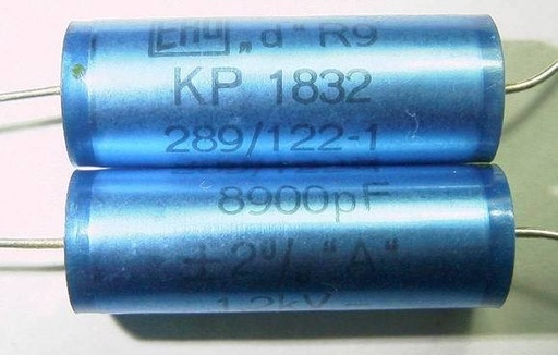 [137723] KP Capacitor 8,2nF 1500V 5% Ø=8x27mm.