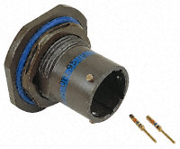 [138168] MIL-C-38999 Series I  Circular Connector I, Receptacle, 19Pin, Crimp, Panel